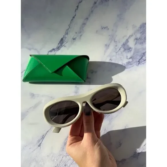NEW Bottega Veneta BV1284S Ivory Mask Aviator Sunglasses NEW Bottega Veneta BV1284S Ivory Mask Aviator Sunglasses main image 4